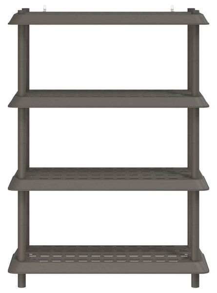 Polc egység 4 szint 100 x 40 x 136,5 cm PP Világosszürke