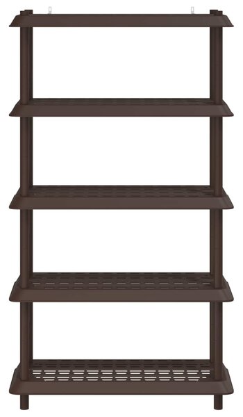 Polc egység 5 szint 100 x 40 x 177 cm PP Barna