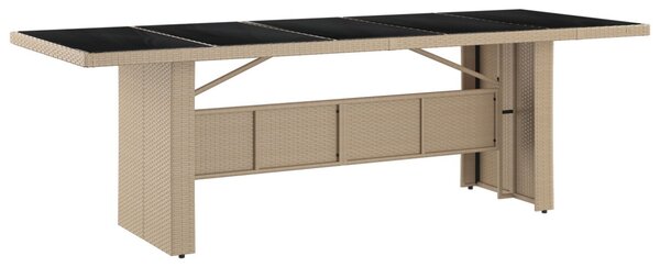 Kert étkező szett 11 pcs Bézs polirattan