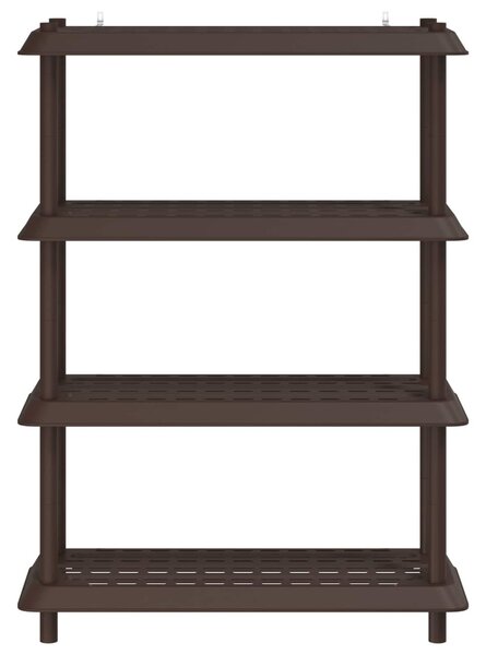 Polc egység 4 szint 100 x 40 x 136,5 cm PP Barna