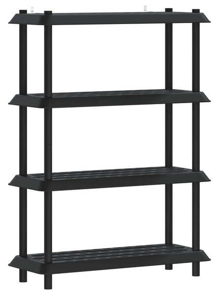 Polc egység 4 szint 100 x 40 x 136,5 cm PP Antracitszürke