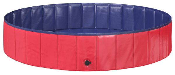 VidaXL Gyerekmedence Piros és kék Ø 160 x 30 cm