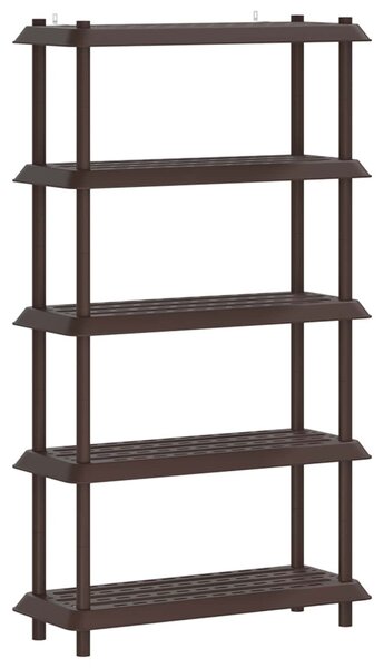 Polc egység 5 szint 100 x 40 x 177 cm PP Barna