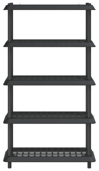 Polc egység 5 szint 100 x 40 x 177 cm PP Antracitszürke