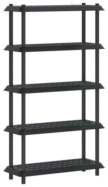 Polc egység 5 szint 100 x 40 x 177 cm PP Antracitszürke