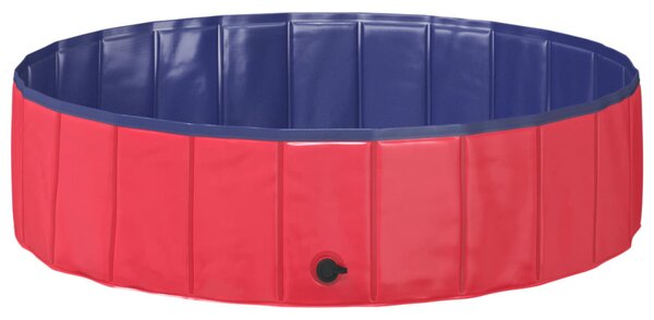 VidaXL Gyerekmedence Piros és kék Ø 120 x 30 cm