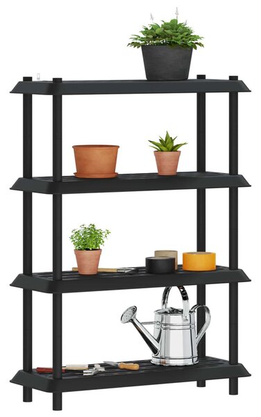 Polc egység 4 szint 100 x 40 x 136,5 cm PP Antracitszürke