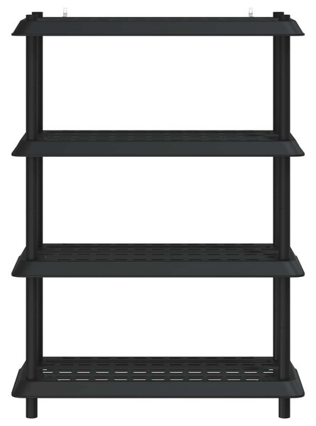 Polc egység 4 szint 100 x 40 x 136,5 cm PP Antracitszürke