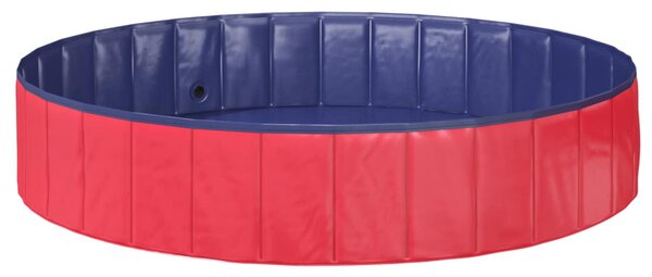 VidaXL Gyerekmedence Piros és kék Ø 160 x 30 cm