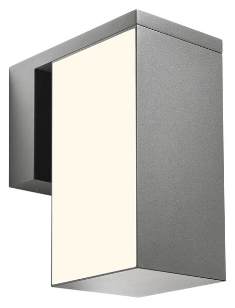 KUB kültéri LED fali lámpa – 24W, sötétszürke, állítható fejjel
