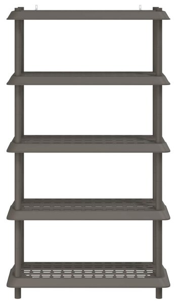 Polc egység 5 szint 100 x 40 x 177 cm PP Világosszürke