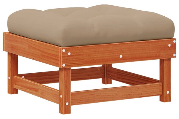 VidaXL Kerti lounge szett 15 pcs Viaszbarna Tömör Fenyőfa