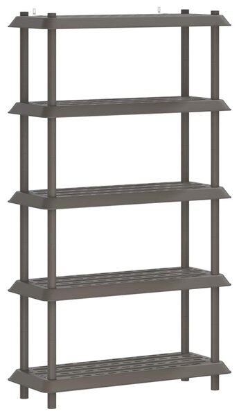 Polc egység 5 szint 100 x 40 x 177 cm PP Világosszürke