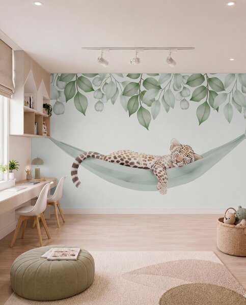 Fotótapéta Leopárd hintaágyban alszik, Fotótapéta állatok, w04881 : Uwalls.hu