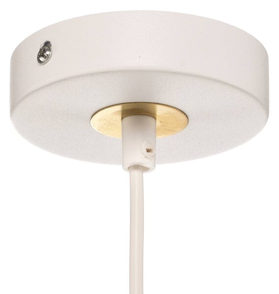 Eko-Light Beta lógó lámpa fehér-arany színben, dimmelhető, Fehér / opál, Nappali / Étkező, fém, Modern