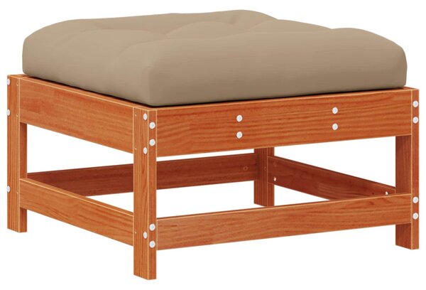 VidaXL Kerti lounge szett 8 pcs Viaszbarna Tömör Fenyőfa