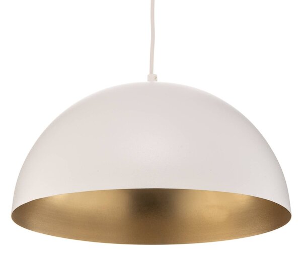 Eko-Light Beta lógó lámpa fehér-arany színben, dimmelhető, Fehér / opál, Nappali / Étkező, fém, Modern