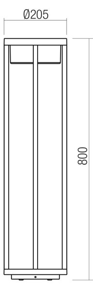 MAX kültéri LED állólámpa – normál magasság, 80 cm