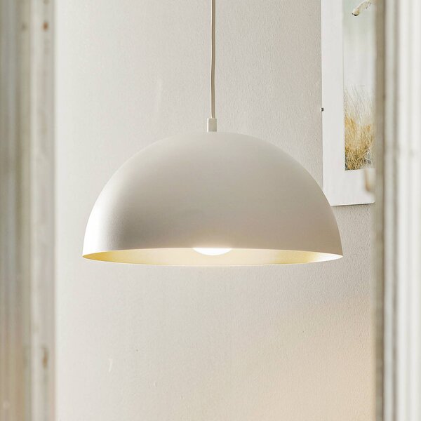 Eko-Light Beta lógó lámpa fehér-arany színben, dimmelhető, Fehér / opál, Nappali / Étkező, fém, Modern