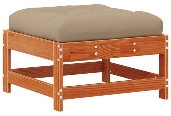 VidaXL Kerti lounge szett 7 pcs Gyantás Barna Fenyő Tömör Fenyőfa