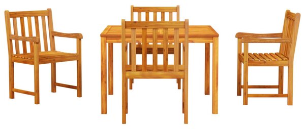 Kert étkező szett 5 pcs Barna Tömör akácfa