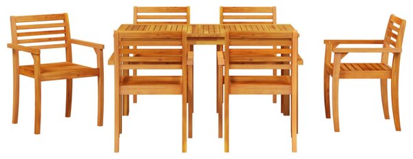 Kert étkező szett 7 pcs Barna Tömör Akácfa
