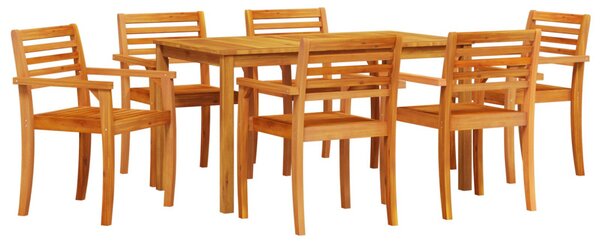 Kert étkező szett 7 pcs Barna Tömör Akácfa