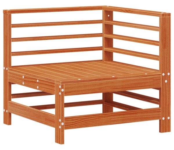 VidaXL Kerti lounge szett 7 pcs Viaszbarna Tömör fenyő