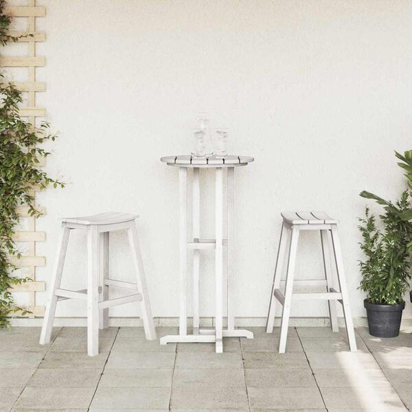 Bárszék 2 db Fehér 52 x 43 x 73,5 cm HDPE