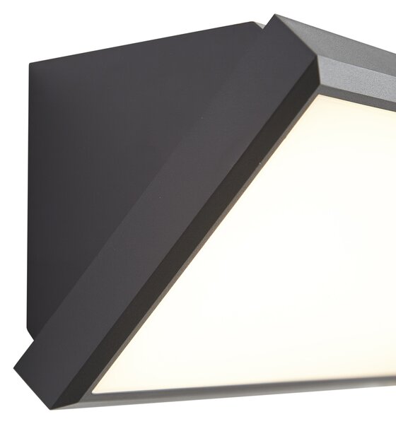 Modern kültéri fali lámpa sötétszürke LED-del IP65 - Marek