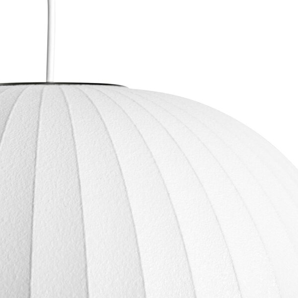 HAY Nelson Ball Bubble függőlámpa M Ø 48,5 cm Bubble, dimmelhető, Fehér / opál, Nappali / Étkező, Műanyag, Dizájn