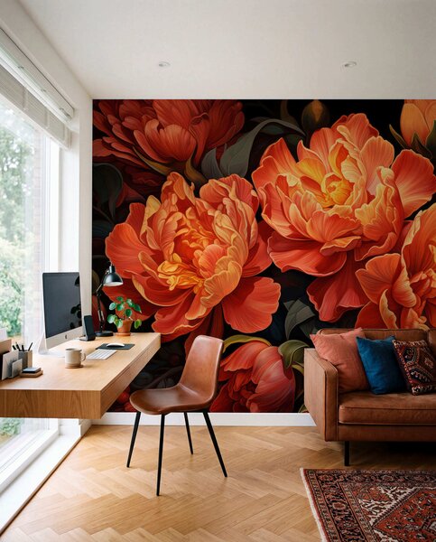 Fotótapéta Meleg virágos este, Fotótapéta virágok és növények, w05044 : Uwalls.hu