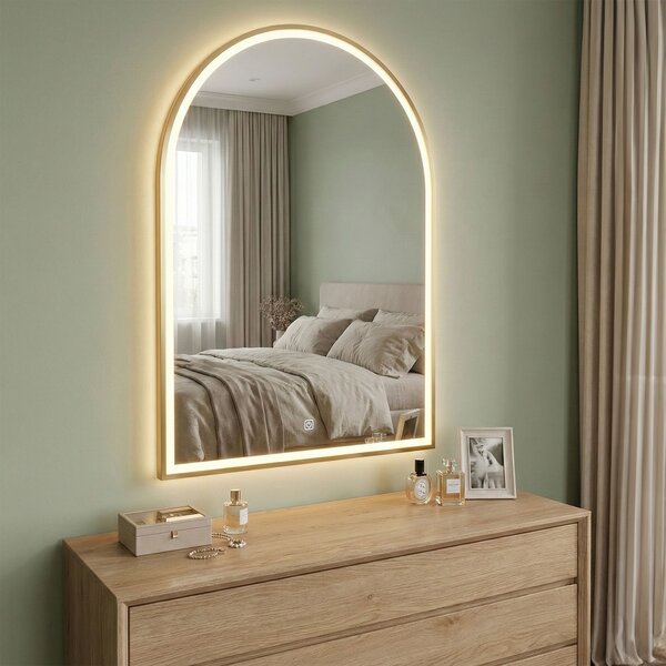 LED Tükör 60x100cm DART GOLD