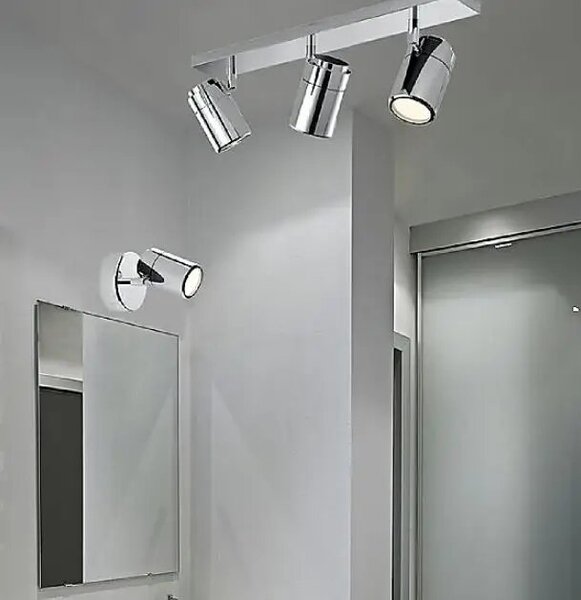 Modern reflektor Noemie 3 króm – Szürke