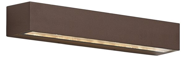 Ipari kültéri fali lámpa rozsdabarna 38cm LED-del IP65 - Hannah
