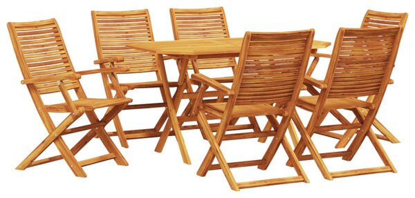 Kert étkező szett 7 pcs Barna Tömör Akácfa