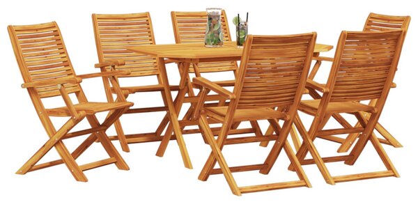 Kert étkező szett 7 pcs Barna Tömör Akácfa