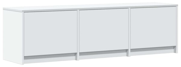 LED-es tévéállvány fiókkal Fehér 140 x 34 x 40 cm Mérnöki fa