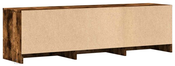 LED-es tévéállvány Füstölt Tölgy 140 x 34 x 40 cm Mérnöki fa