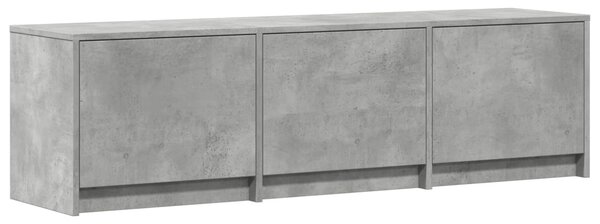LED-es tévéállvány Beton Szürke 140 x 34 x 40 cm Mérnöki fa