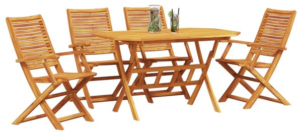 Kert étkező szett 5 pcs Barna Tömör Akácfa
