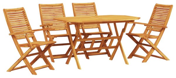 Kert étkező szett 5 pcs Barna Tömör Akácfa