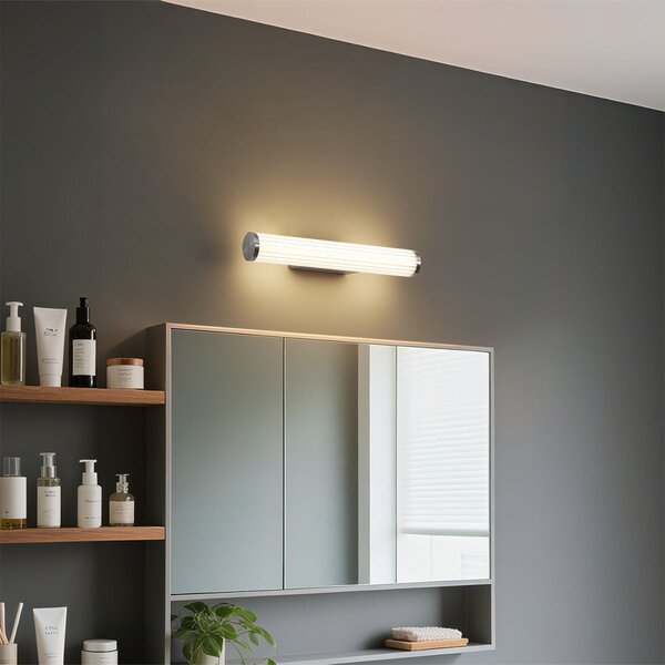 Retro fali lámpa gunmetal 40,4 cm LED-del IP44 - Coco