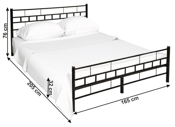 Franciaágy 160 cm Timlu (ágyráccsal)