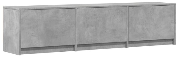 LED-es tévéállvány Beton Szürke 165 x 34 x 40 cm Mérnöki fa