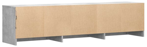 LED-es tévéállvány Beton Szürke 165 x 34 x 40 cm Mérnöki fa