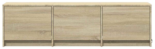 LED-es tévéállvány Sonoma tölgy 140 x 34 x 40 cm Mérnöki fa