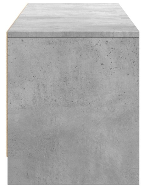 LED-es tévéállvány Beton Szürke 165 x 34 x 40 cm Mérnöki fa