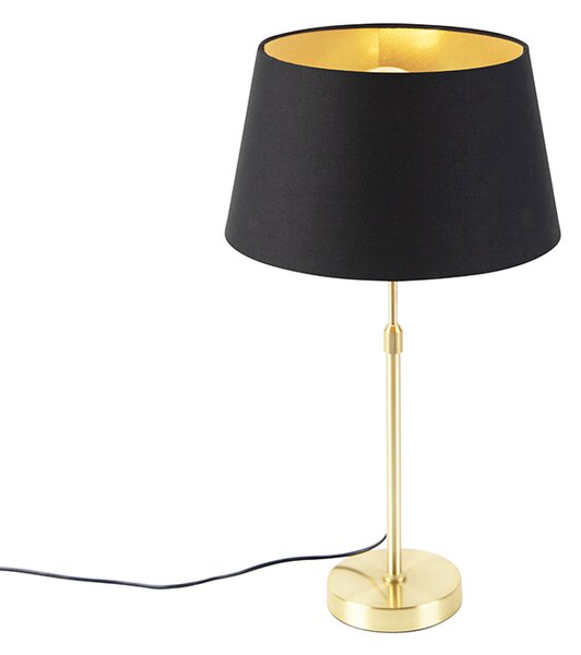 Asztali lámpa arany / sárgaréz árnyalatfekete arannyal 32 cm - Parte