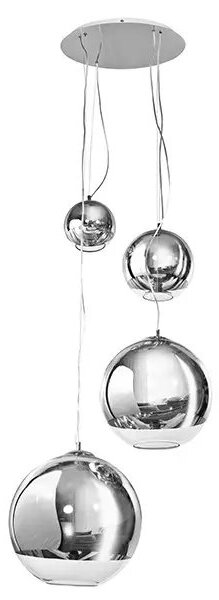 Ipari csillár Silver Ball 4 – Szürke